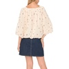 Vince Camuto Women’s Square Neck Bubble Blouse(Sand Drift)