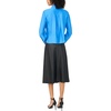Vince Camuto Women’s Tie Neck Long Sleeve Collared Shirt(Classic Blue)