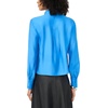 Vince Camuto Women’s Tie Neck Long Sleeve Collared Shirt(Classic Blue)