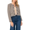 Checkered Long Sleeve Boucle Blazer Multi