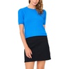 Vince Camuto Women’s Cozy Short Sleeve Sweater(Victoria Blue)
