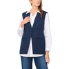 Vince Camuto Women’s Twofer Vest With Long Sleeve Blouse(Classic Navy)